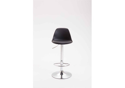 Tabouret de bar Kiel, similicuir noir