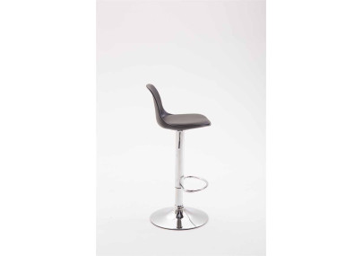 Tabouret de bar Kiel, similicuir noir