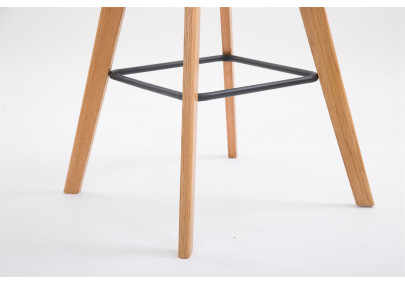 Tabouret de bar Metz, tissu Natura, marron