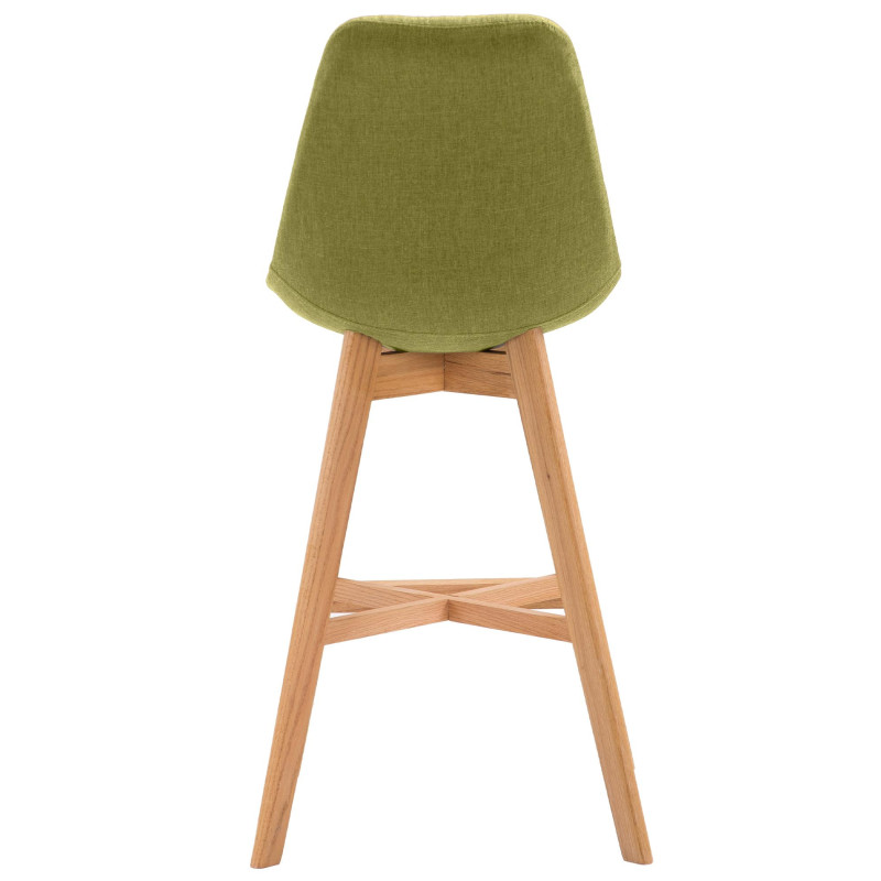 Tabouret de bar Cannes, tissu Natura vert