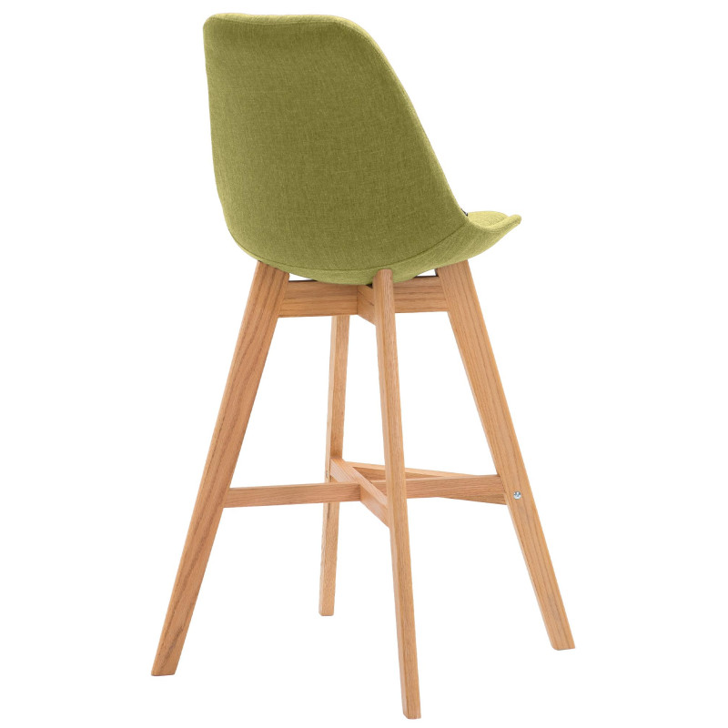 Tabouret de bar Cannes, tissu Natura vert