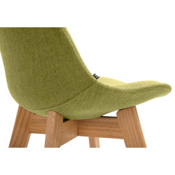 Tabouret de bar Cannes, tissu Natura vert