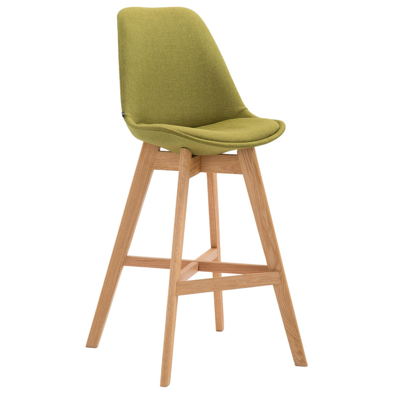Tabouret de bar Cannes, tissu Natura vert