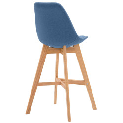 Tabouret de bar Cannes, tissu Natura bleu