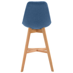 Tabouret de bar Cannes, tissu Natura bleu