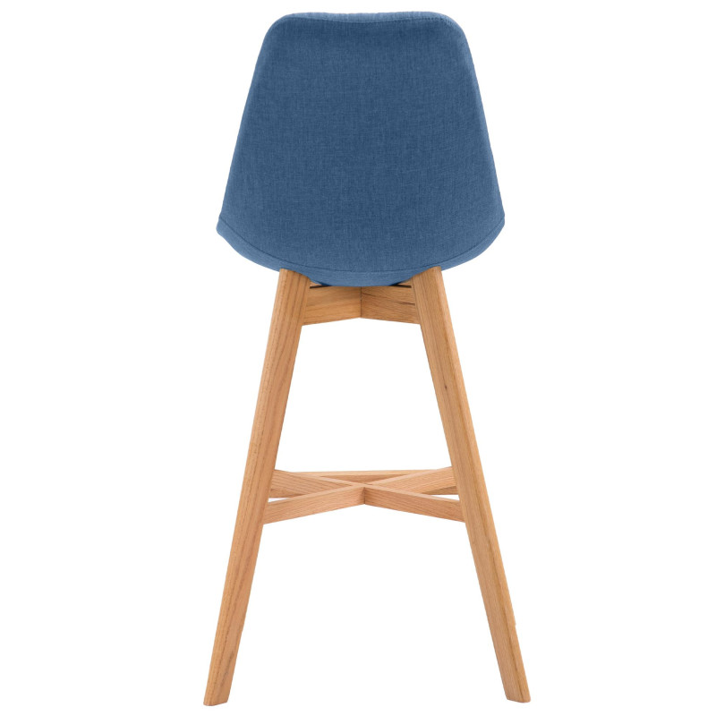 Tabouret de bar Cannes, tissu Natura bleu