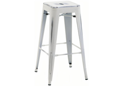 Tabouret de bar Joshua, blanc antique