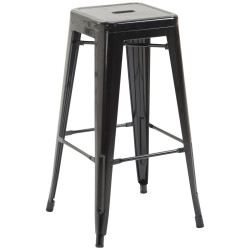 Tabouret de bar Joshua V2 noir