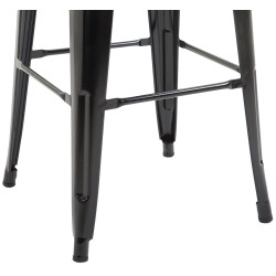 Taburete de bar negro Joshua V2