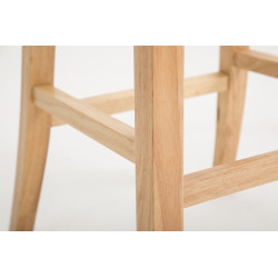 Tabouret de bar Bregenz en similicuir Natura gris