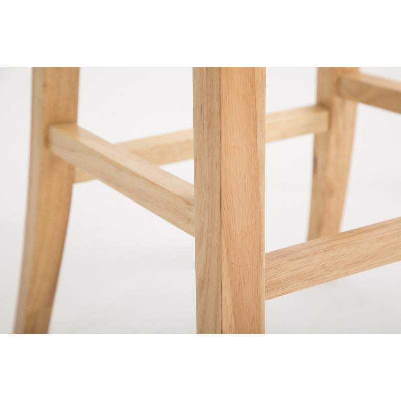 Sgabello da bar Bregenz, similpelle Natura, grigio