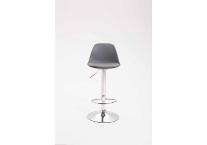 Tabouret de bar Kiel, similicuir, gris