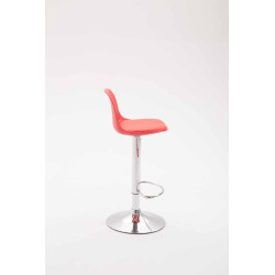 Sgabello da bar Kiel, similpelle, rosso