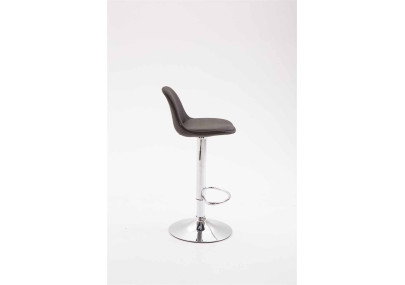 Tabouret de bar Kiel, tissu gris foncé