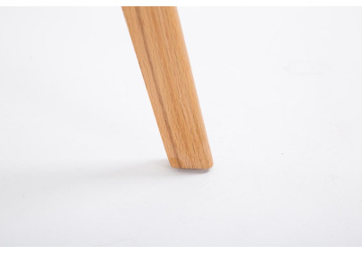 Tabouret de bar Metz Natura en plastique gris