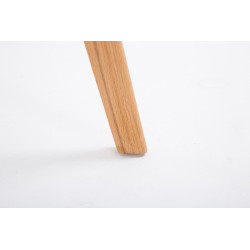 Tabouret de bar Metz Natura en plastique gris