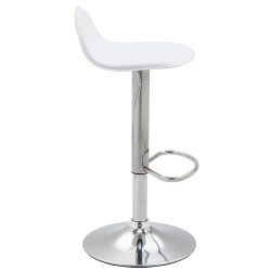 Taburete de bar blanco Lana V2 C