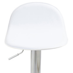 Taburete de bar blanco Lana V2 C