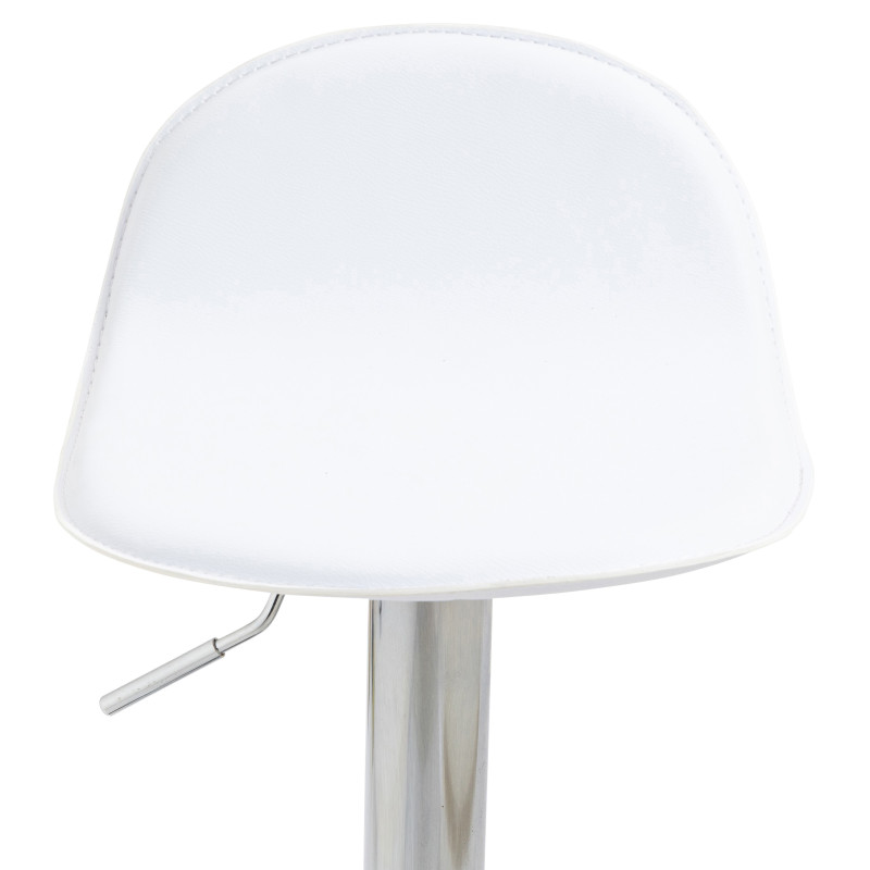 Taburete de bar blanco Lana V2 C