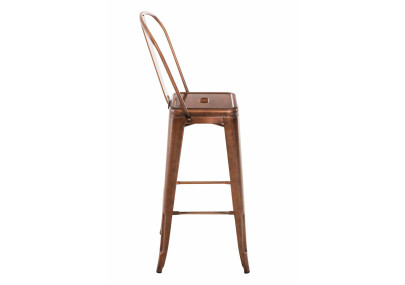 Taburete de bar de cobre Aiden