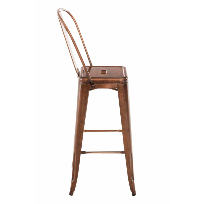 Tabouret de bar Aiden en cuivre