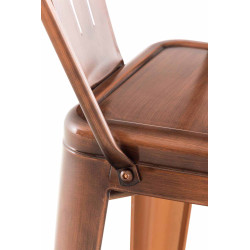 Tabouret de bar Aiden en cuivre