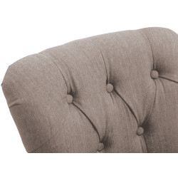 Tabouret de bar en tissu Lakewood, taupe antique