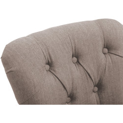 Tabouret de bar en tissu Lakewood, taupe clair antique