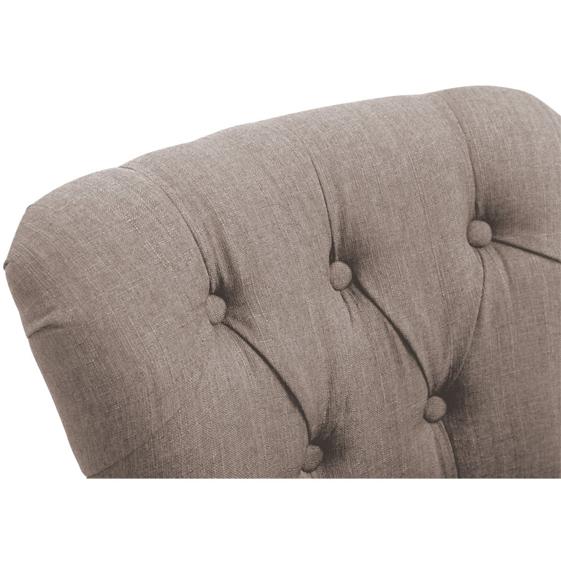 Tabouret de bar en tissu Lakewood, taupe clair antique