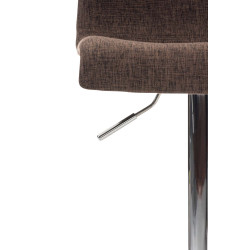 Tabouret de bar Hoover, tissu C, marron