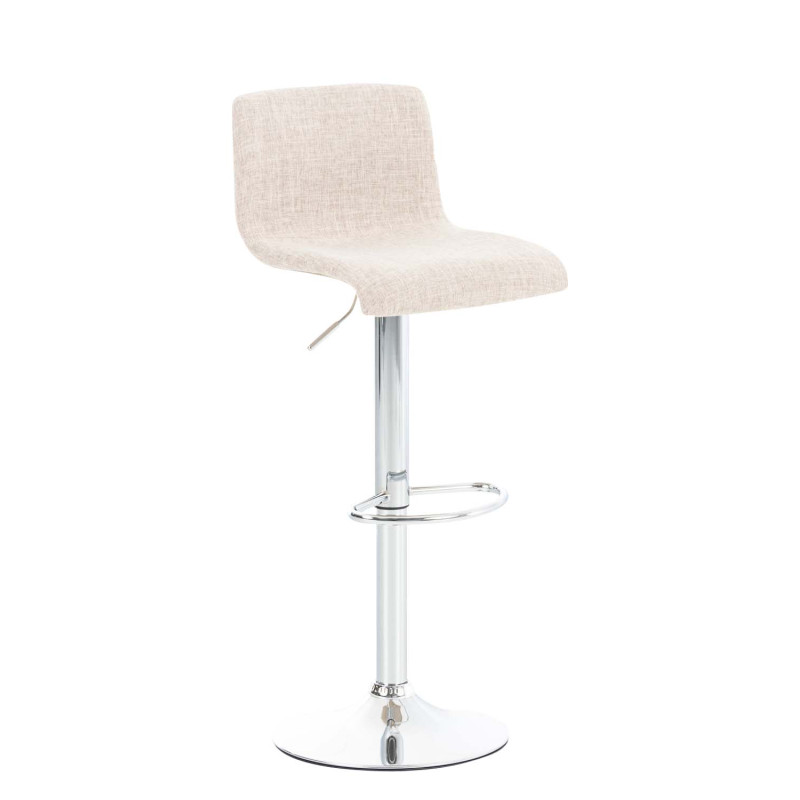 Tabouret de bar Hoover, tissu C crème