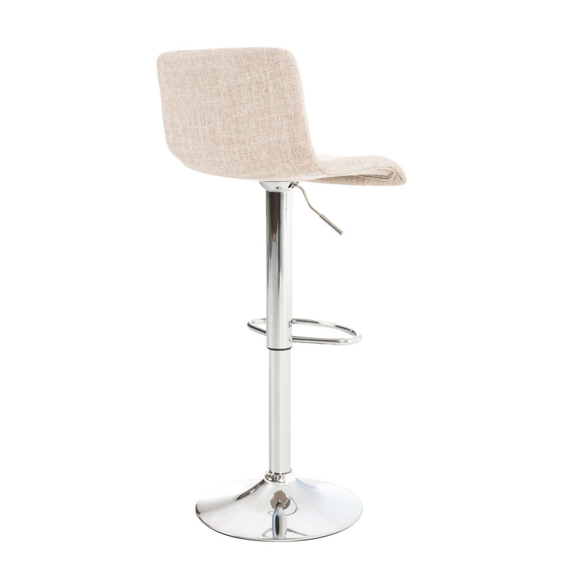 Tabouret de bar Hoover, tissu C crème