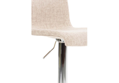 Sgabello da bar Hoover, tessuto C, crema