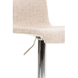Tabouret de bar Hoover, tissu C crème