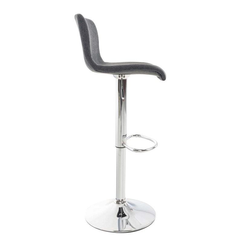 Tabouret de bar Hoover, tissu C, gris foncé