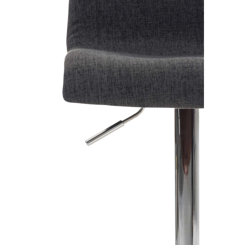 Taburete de bar Hoover, tapizado C, gris oscuro