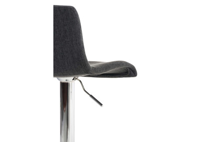 Taburete de bar Hoover, tapizado C, gris oscuro