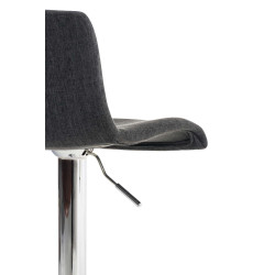 Sgabello da bar Hoover, tessuto C, grigio scuro