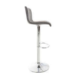 Tabouret de bar Hoover, tissu C gris clair