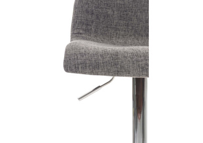 Taburete de bar Hoover, tapizado C, gris claro