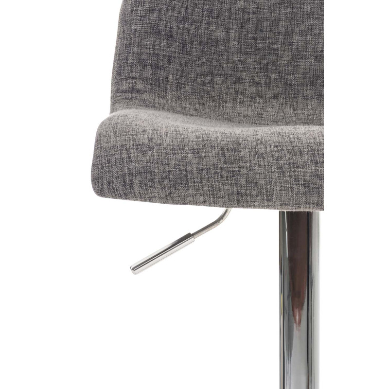 Tabouret de bar Hoover, tissu C, gris clair