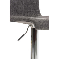 Tabouret de bar Hoover, tissu C gris clair