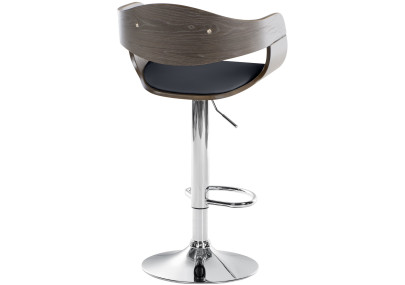 Sgabello da bar Kingston C, nero/grigio