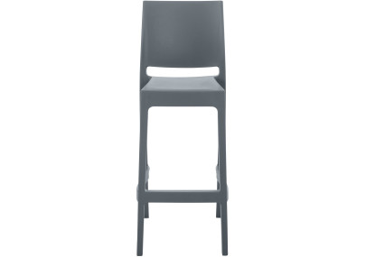 Set di 2 sgabelli da bar Maya, grigio scuro