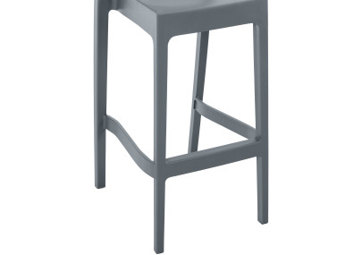 Set di 2 sgabelli da bar Maya, grigio scuro