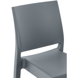 Ensemble de 2 tabourets de bar Maya, gris foncé