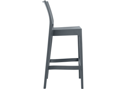 Set di 2 sgabelli da bar Maya, grigio scuro