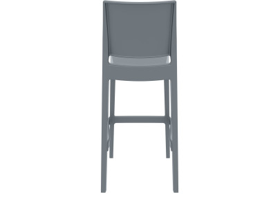 Ensemble de 2 tabourets de bar Maya, gris foncé