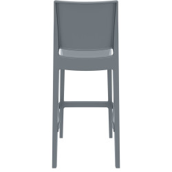 Ensemble de 2 tabourets de bar Maya, gris foncé