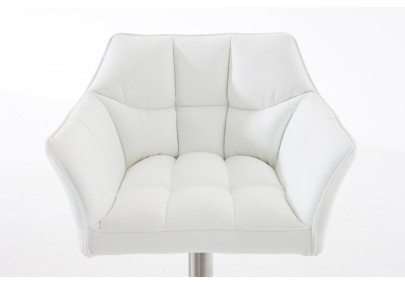 Tabouret de bar blanc Damaso E
